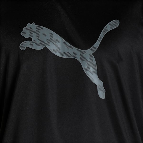 individualRISE Logo Men's Football  Slim Fit T-Shirt, Puma Black-Asphalt, extralarge-IND