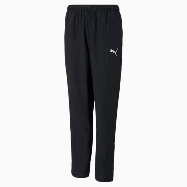 キッズ サッカー チームライズ サイドライン パンツ 120-160cm, Puma Black-Puma White, extralarge-JPN