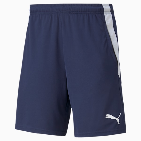 teamLIGA Men's Training Football Shorts, Peacoat-Puma White, extralarge-IND