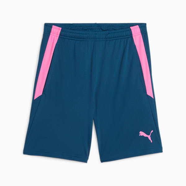 teamLIGA Men's Training Football Shorts, Ocean Tropic-Poison Pink, extralarge-IND