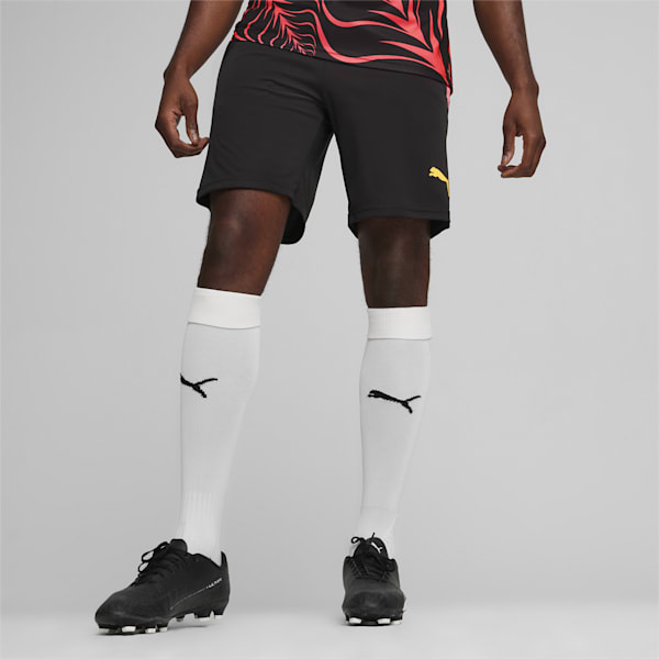 teamLIGA Men's Training Football Shorts, PUMA Black-Sun Stream, extralarge-IND