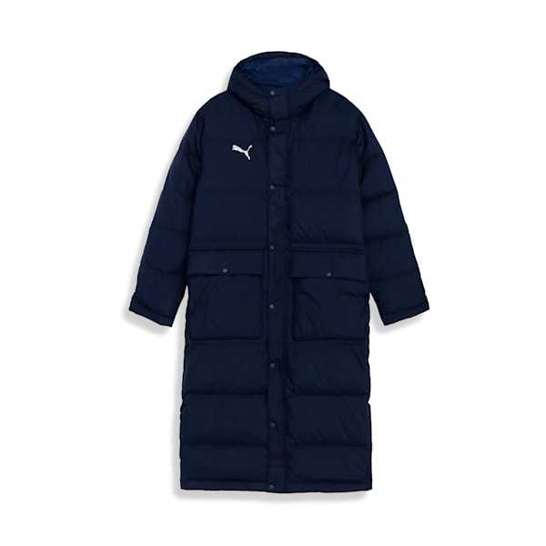 メンズ サッカー TEAMLIGA ロングダウンコート, Peacoat, extralarge-JPN