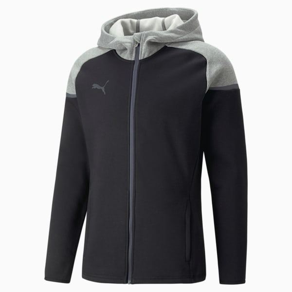 Veste de soccer à capuchon teamCUP Casuals, hommes, PUMA Black, extralarge