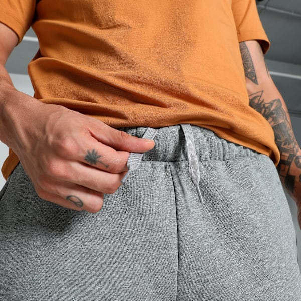 teamCUP Casuals Men's Football Shorts, Medium Gray Heather, extralarge-IND