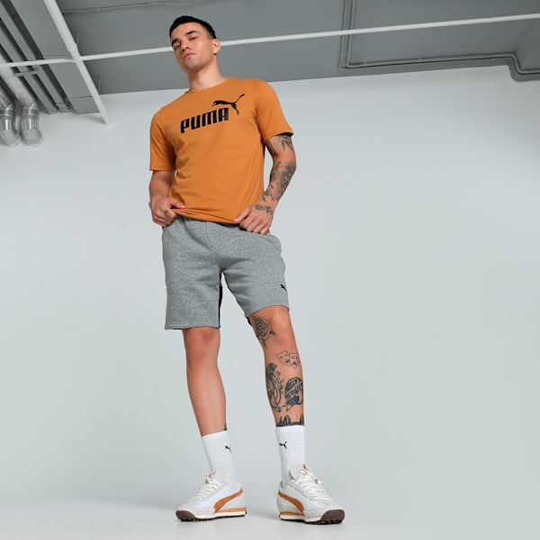 teamCUP Casuals Men's Football Shorts, Medium Gray Heather, extralarge-IND