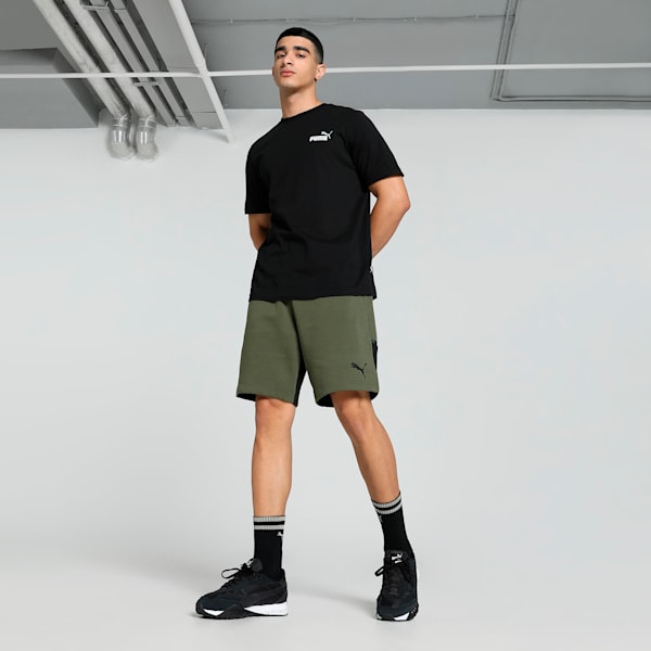 teamCUP Casuals Men's Football Shorts, Green Moss, extralarge-IND