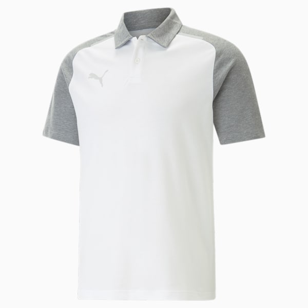 teamCUP Casuals Men's Regular Fit Polo, PUMA White, extralarge-IND