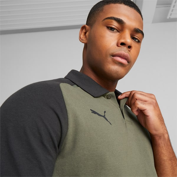 teamCUP Casuals Men's Regular Fit Polo, Green Moss, extralarge-IND