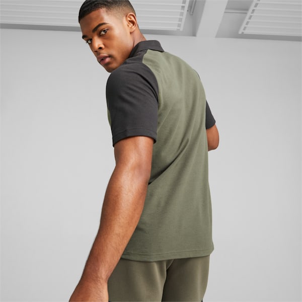 teamCUP Casuals Men's Regular Fit Polo, Green Moss, extralarge-IND