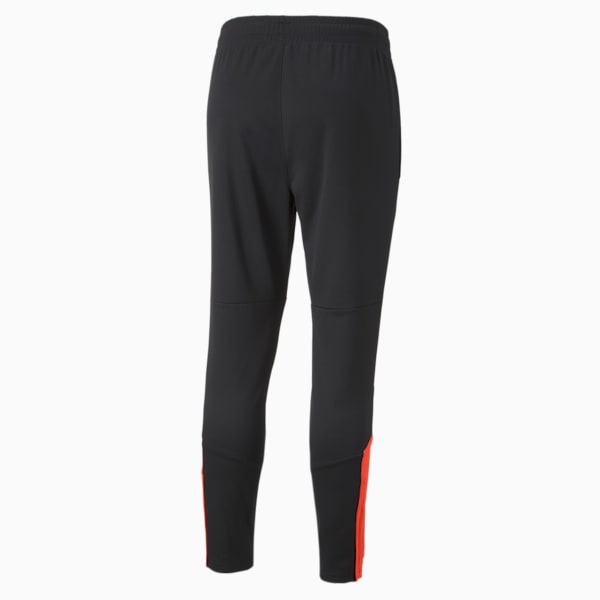 individualFINAL Men's Training Pants, Puma Black-Fiery Coral, extralarge-IDN