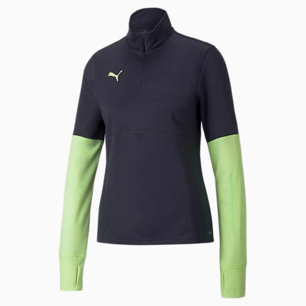 individualLiga Quarter-Zip Football Top Women, Parisian Night-Fizzy Light, extralarge-IND