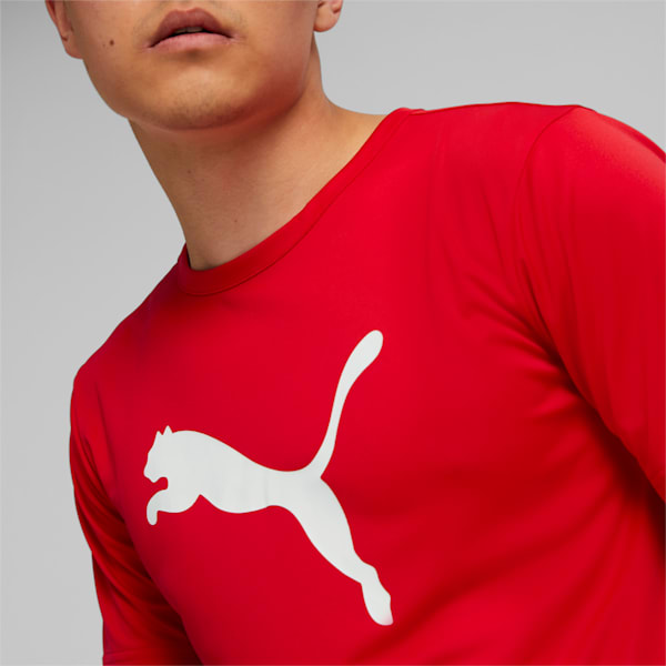 individualRISE Logo Men's Slim Fit Jersey, Puma Red-Puma Black, extralarge-IND