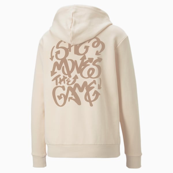 SHE MOVES THE GAME Football Hoodie Women, Pristine