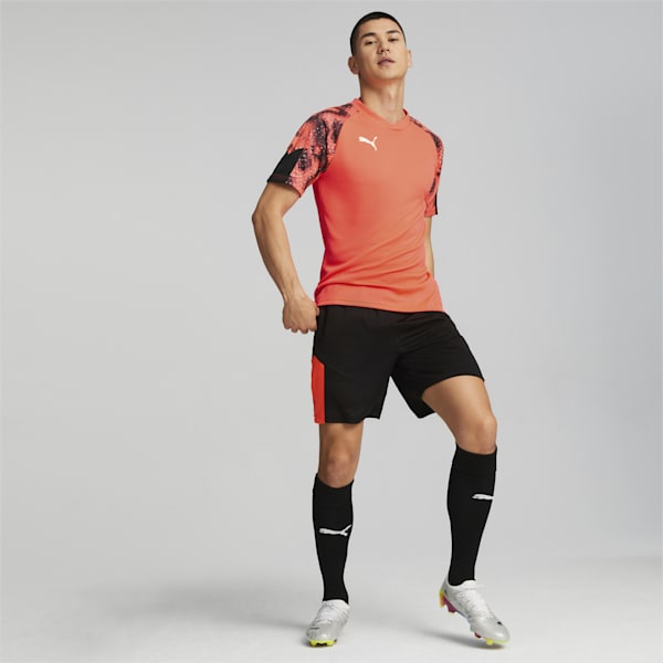 Camiseta individualFINAL Soccer Worlds para hombre, Fiery Coral-Puma Black