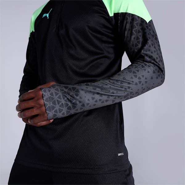 individualCUP Men's 1/4 Zip Jacket, PUMA Black-Fast Yellow