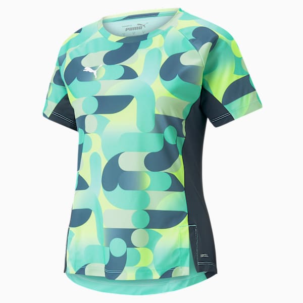 Jersey de fútbol individualBLAZE para mujer, Electric Peppermint-Dark Night, extralarge