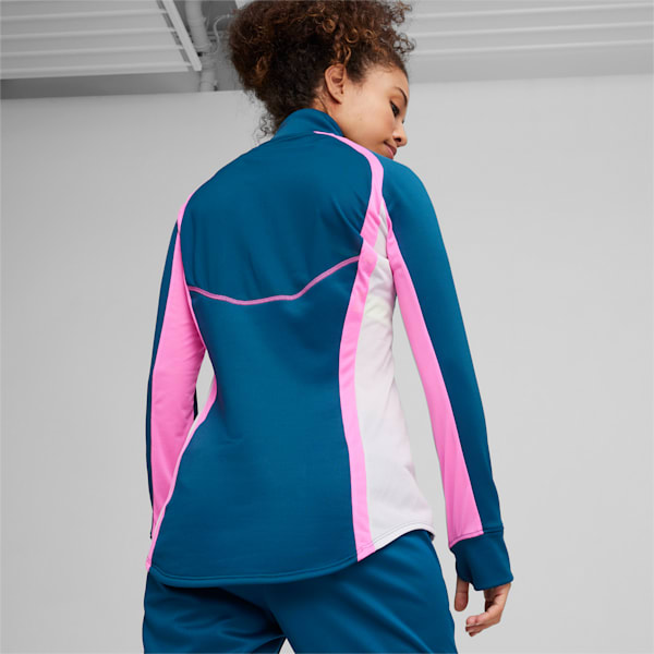 individualBLAZE Women's Football Jacket, Ocean Tropic-Electric Lime, extralarge-IND
