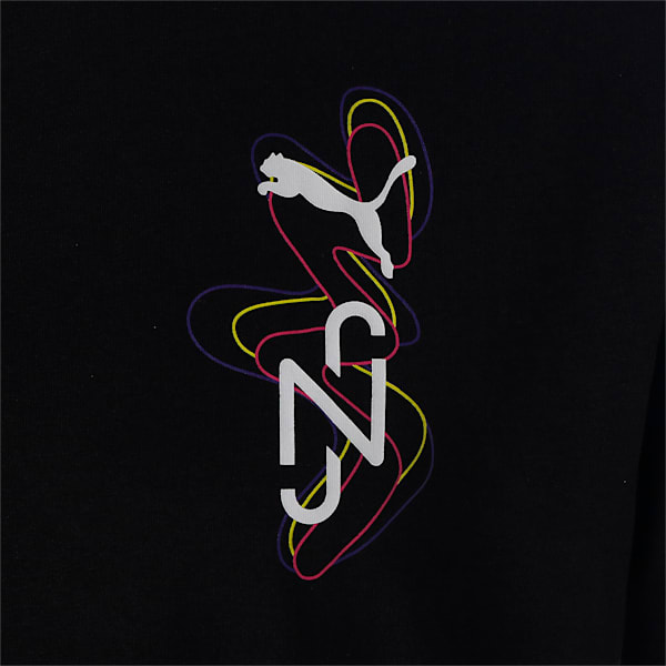 メンズ サッカー NJR ネイマール クリエイティビティ 半袖 Tシャツ, PUMA Black-Fluo Yellow, extralarge-JPN
