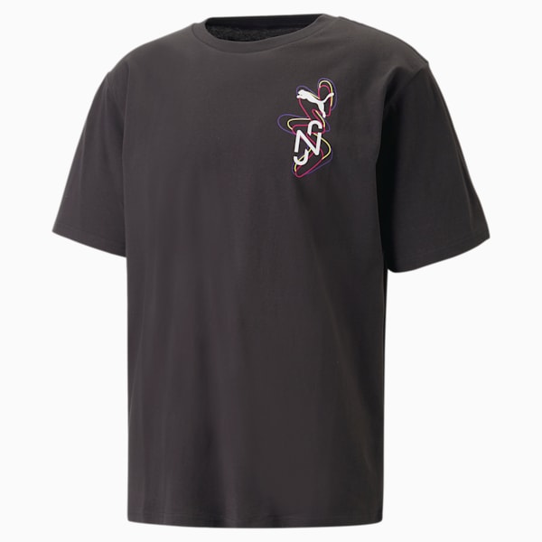 Neymar Jr Creativity Tee Men, PUMA Black-Fluo Yellow, extralarge-GBR