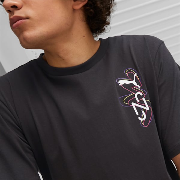 Camiseta Neymar Jr Creativity para hombre, PUMA Black-Fluo Yellow