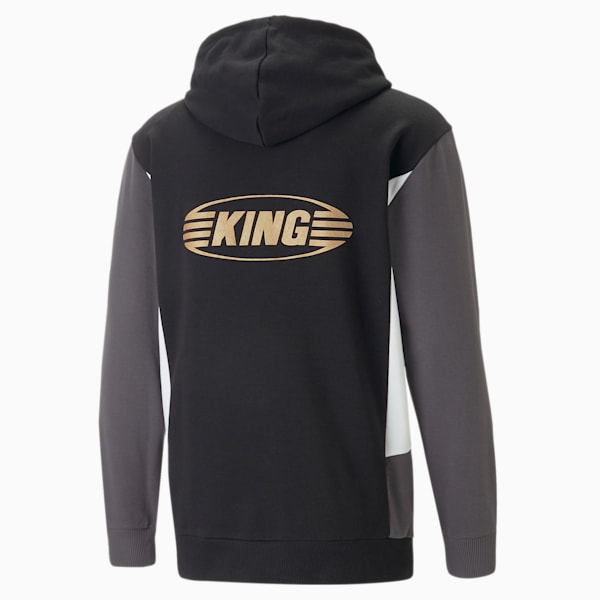 KING Top Football Hoodie Men, PUMA Black-Shadow Gray-PUMA White, extralarge-GBR