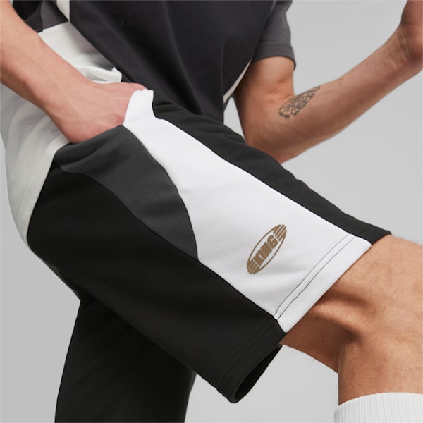 KING Top Football Sweat Shorts Men, PUMA Black-Shadow Gray-PUMA White, extralarge-GBR