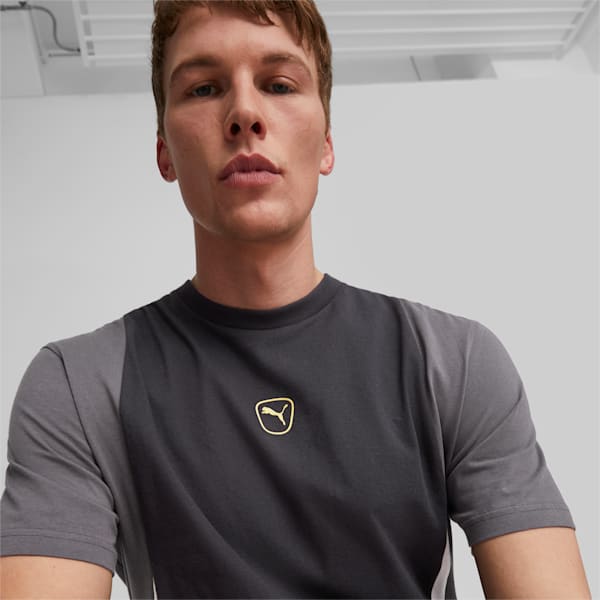 KING Top Football Tee Men, PUMA Black-Shadow Gray-PUMA White, extralarge-GBR