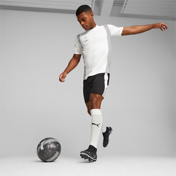 Playera de fútbol para hombre KING Pro, PUMA White-Concrete Gray, extralarge