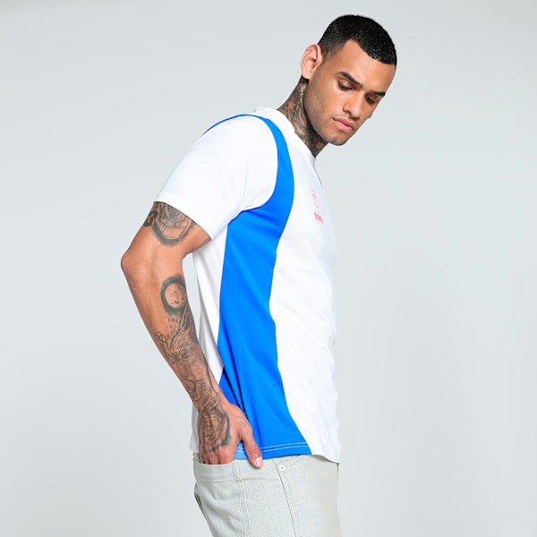 KING Pro Men's Football Jersey, PUMA White-Bluemazing, extralarge-IND