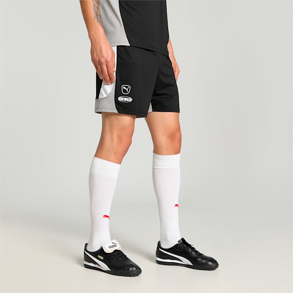KING Pro Men's Football Shorts, PUMA Black-PUMA White, extralarge-IND
