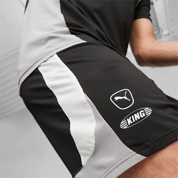 KING Pro Men's Football Shorts, PUMA Black-PUMA White, extralarge-AUS