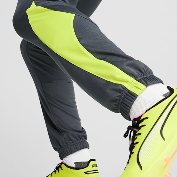 Pantalon d’entraînement de soccer KING Pro Homme, Strong Gray-Electric Lime, extralarge