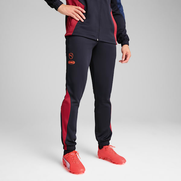 KING Pro Men's Training Pants, New Navy-Dark Crimson, extralarge