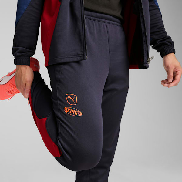 KING Pro Men's Training Pants, New Navy-Dark Crimson, extralarge