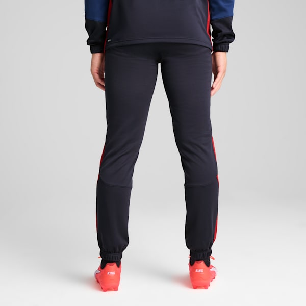 Pants KING Pro de entrenamiento de fútbol para hombre, New Navy-Dark Crimson, extralarge