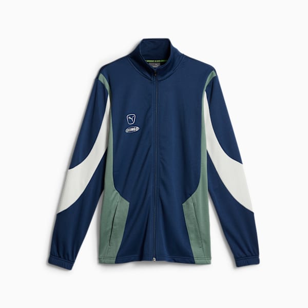KING Pro Men's Football Jacket, Persian Blue-Eucalyptus, extralarge-GBR