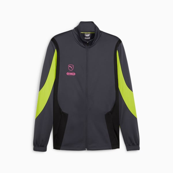 Veste de soccer KING Pro Homme, Strong Gray-Electric Lime, extralarge