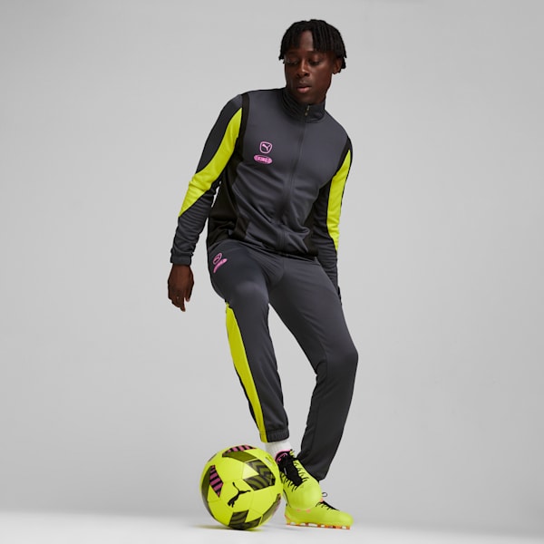 Veste de soccer KING Pro Homme, Strong Gray-Electric Lime, extralarge