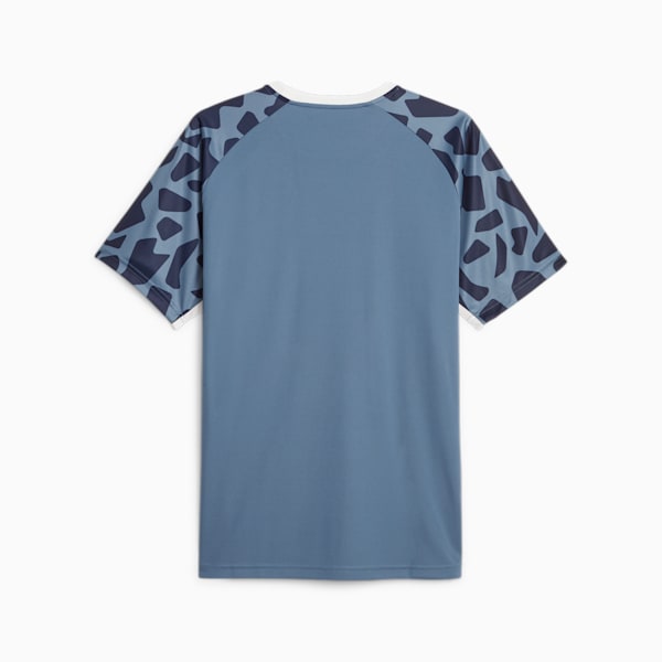 Camiseta estampada teamLIGA para hombres, PUMA Navy-China Blue, extralarge