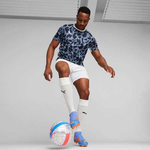 Camiseta estampada teamLIGA para hombres, PUMA Navy-China Blue, extralarge