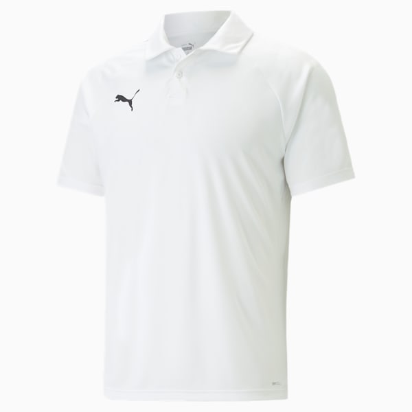 Camiseta tipo polo para hombre de teamLIGA, PUMA White, extralarge