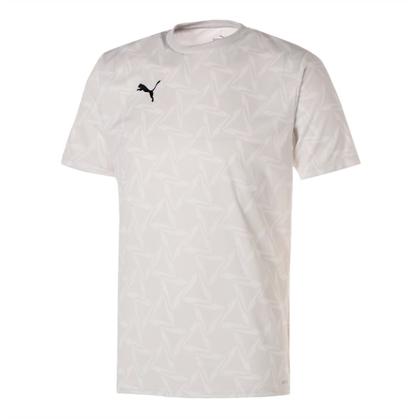 メンズ サッカー INDIVIDUAL トレーニング ハイブリッド AOP 半袖 Tシャツ, PUMA White, extralarge-JPN