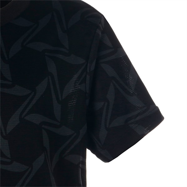 キッズ サッカー ボーイズ INDIVIDUAL トレーニング ハイブリッド AOP 半袖 Tシャツ 120-160cm, PUMA Black