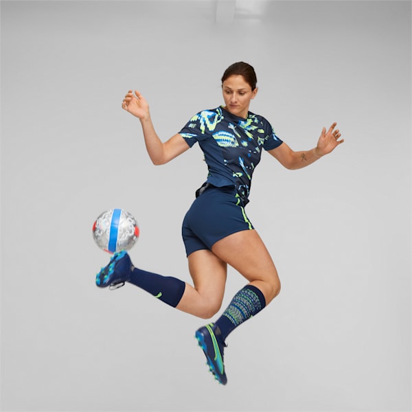 individualBLAZE Women's Football Jersey, Persian Blue-Pro Green, extralarge-AUS