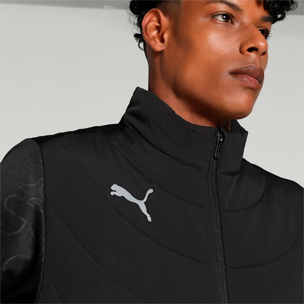 Individual Winterized Men's Football Jacket, PUMA Black-Dark Coal, extralarge-IND