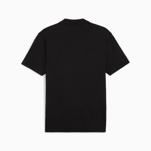 teamFINAL Casuals Men's Football Polo, PUMA Black-PUMA Silver, extralarge-IND