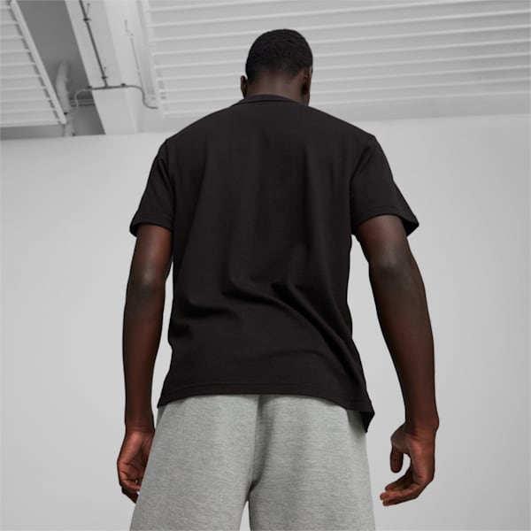 teamFINAL Casuals Men's Football Polo, PUMA Black-PUMA Silver, extralarge-IND