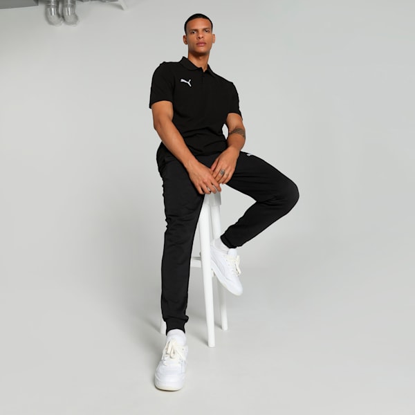 teamGOAL Casuals Men's Football Polo, PUMA Black-PUMA White, extralarge-IND