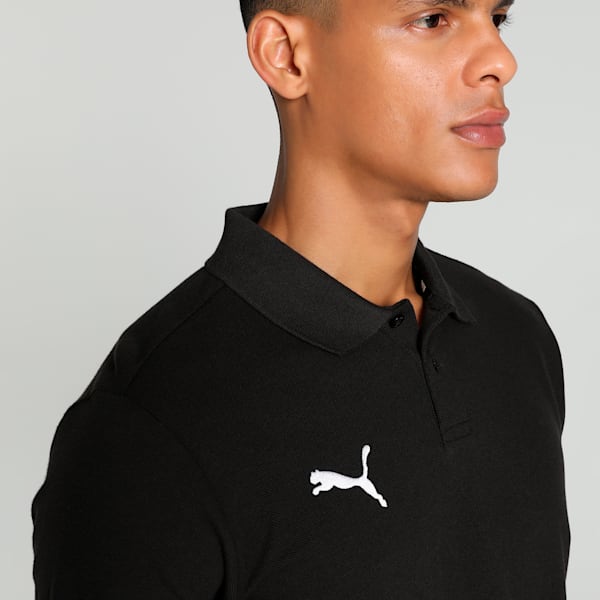 teamGOAL Casuals Men's Football Polo, PUMA Black-PUMA White, extralarge-IND