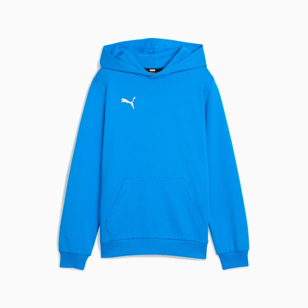 teamGOAL Football Casuals Hoody Youth, Ignite Blue-PUMA White, extralarge